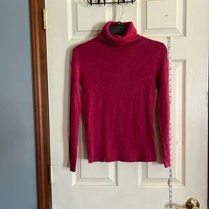 Cucumber-M-Pink-pull over ,turtleneck ,long sleeve, knit , sweater